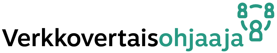 Verkkovertaisohjaaja-verkkokurssin logo.