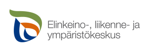 Elinkeino-, liikenne- ja ympäristökeskuksen logo.