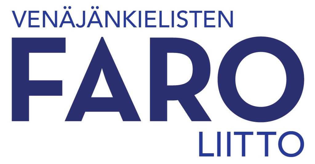 Venäjänkielisten FARO liitto-logo.